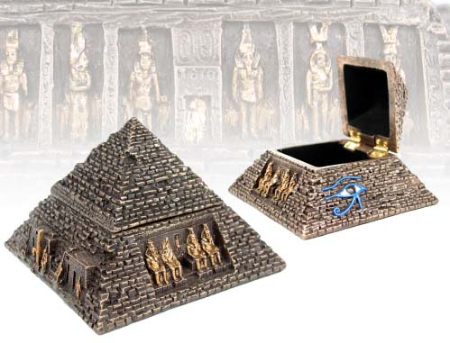 Bronze Egyptian Pyramid Trinket Box
