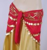 Chiffon Hip Scarf with Sequins & Coins