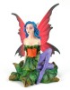 Red Wing Fairy with Purple Tights