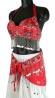 Belly Dancing Sequin Bra, Red