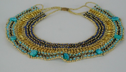 Egyptian Beaded Collar Small