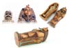 Egyptian Statue - Tut Coffin & Mummy 7"