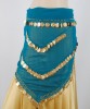 Triangle Belly Dance Hip Scarf with Coins