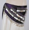 Belly Dance Velvet Hip Scarf with Coins