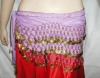 Belly Dance Hip Scarf 3 Coin Rows