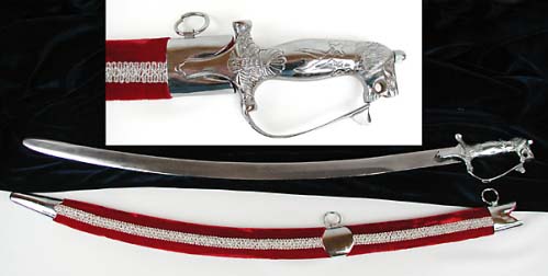 Belly Dance Sword with Velvet Cover