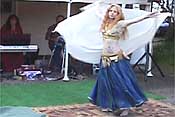 Zarifa does a veil dance